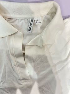 H&amp;M White Collar Shirt