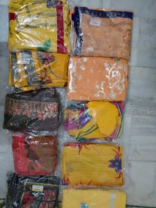 12 Sarees In Combo