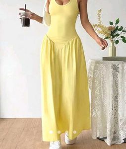 Yellow Halter Maxi Dress