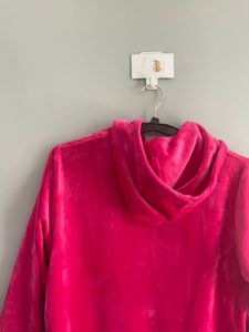 premium quality Pink Velvet Zip-Up Hoodie