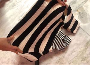 Striped Turtleneck Sweater