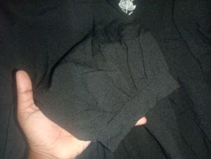 Elegant Black Floral Top