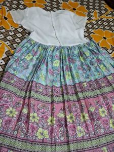 Floral Girls Dress with Top