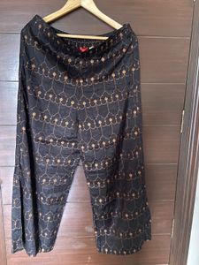 W Women’s Black Printed Palazzo (14)