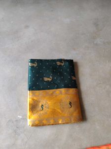 New Yellow &amp; Green Saree