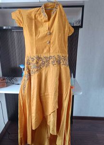 Beautiful Yellow Suit With Skirt