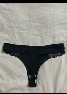Black Lace Thong