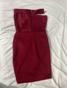 Maroon Bodycon Dress