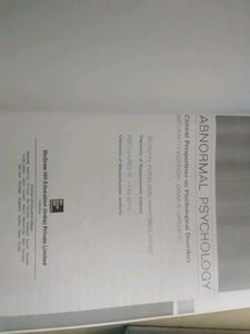 Abnormal Psychology Book