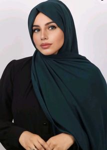 Peacock Teal Chiffon Hijab