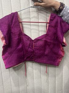 Elegant Ombre Pink &amp; Purple Saree