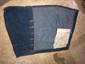 Button Up Denim Skirt