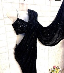 black sequin blouse