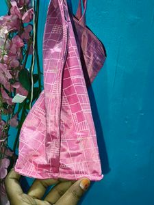 Pink Patterned Tote Bag