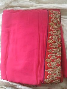Saree With Stitched Blouse