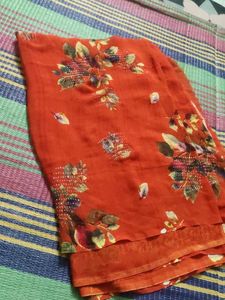 Floral Print Saree