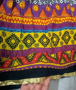 Patterned Maxi Skirt