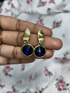 Blue Stone Fancy Earrings