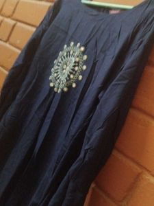 Elegant Navy Blue Kurti