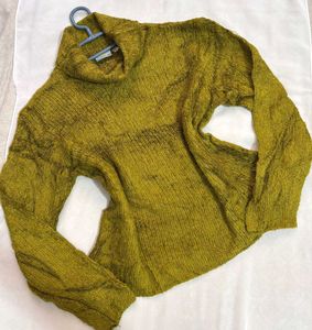 🎁Buy1 Get1 Free Olive Green Turtleneck Sweater C