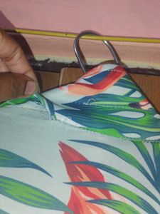 Tropical Flamingo Print Button-Down Shirt
