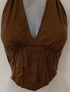 HALTER NECK CORSET TOP