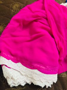 Pink Embroidered Kurta