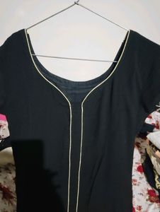 Siffon Black Kurti