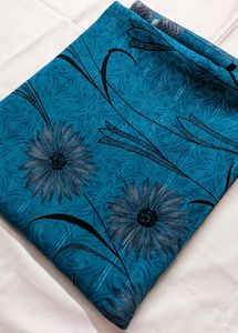 Shining Type - Beautiful Blue - Grey Combo Saree
