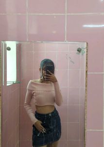 Pink Off Shoulder Top
