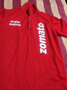 Zomato Red Polo T-Shirt