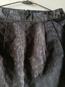 GAP LEOPARD PRINT LEATHER SKIRT
