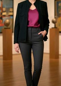 Vintage Collarless Jacket