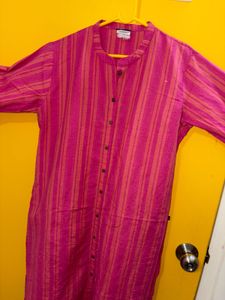 Dhriti Striped Button-Down Kurti