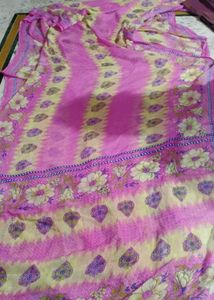 Women&#39;s Pink Georgette Saree
