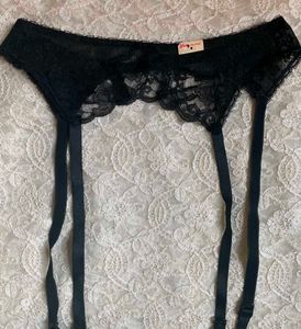 Black Lace Garter Belt