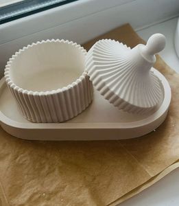 Crystal Jar With Tray
