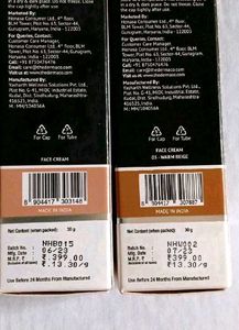 Pack Of 2, Warm Beige &amp; Nude Shade