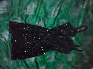Sparkly Black Mini Dress