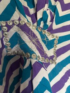 Colorful Chevron Print Kaftan