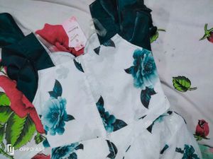 Floral Green Ethnic Gown