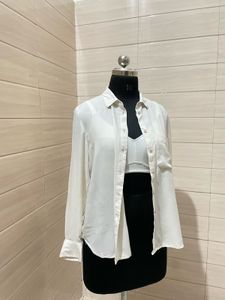 Oversized Imported Button-Down Shirt