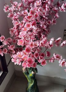 Artificial Plant with Pink Flowers