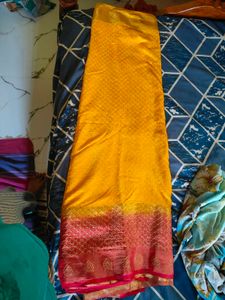 Mango Yellow Colour Saree