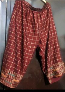 Burdundy Plazo Suit With Dupatta For 42 Bust