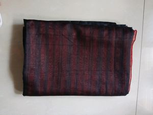 Red and Black Pollycotton Printed Saree