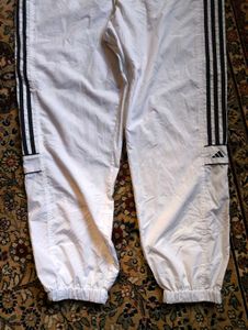 Adidas Vintage White Trackpant Lower Baggy