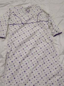 Vintage Floral Print Nightgown
