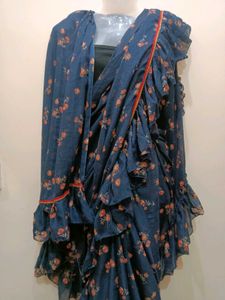 Fluffy Frill Saree