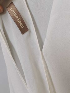 Black &amp; White instant hijab with attached